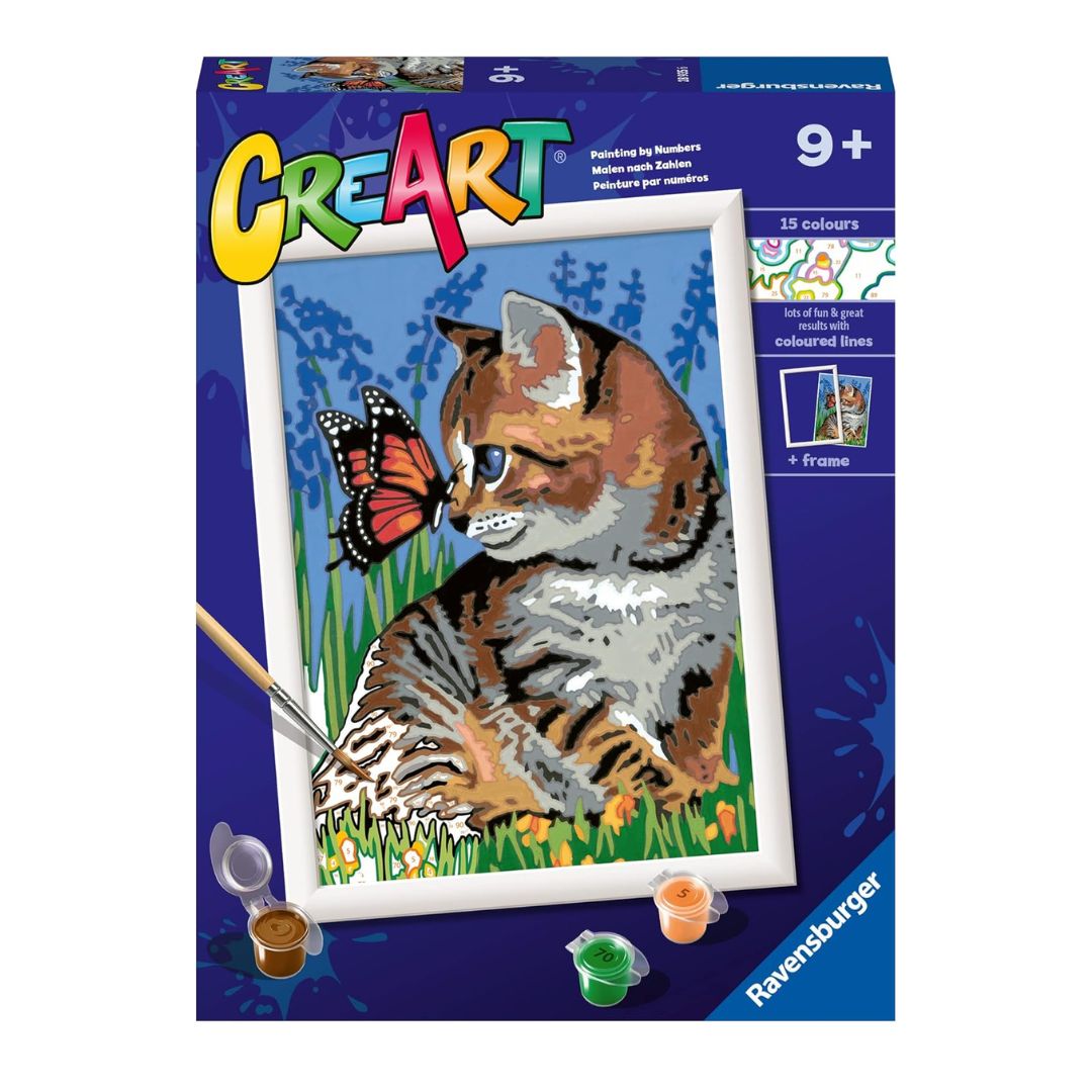 28935 Ravensburger: CreArt - Gattino e farfalla - Serie D Classic