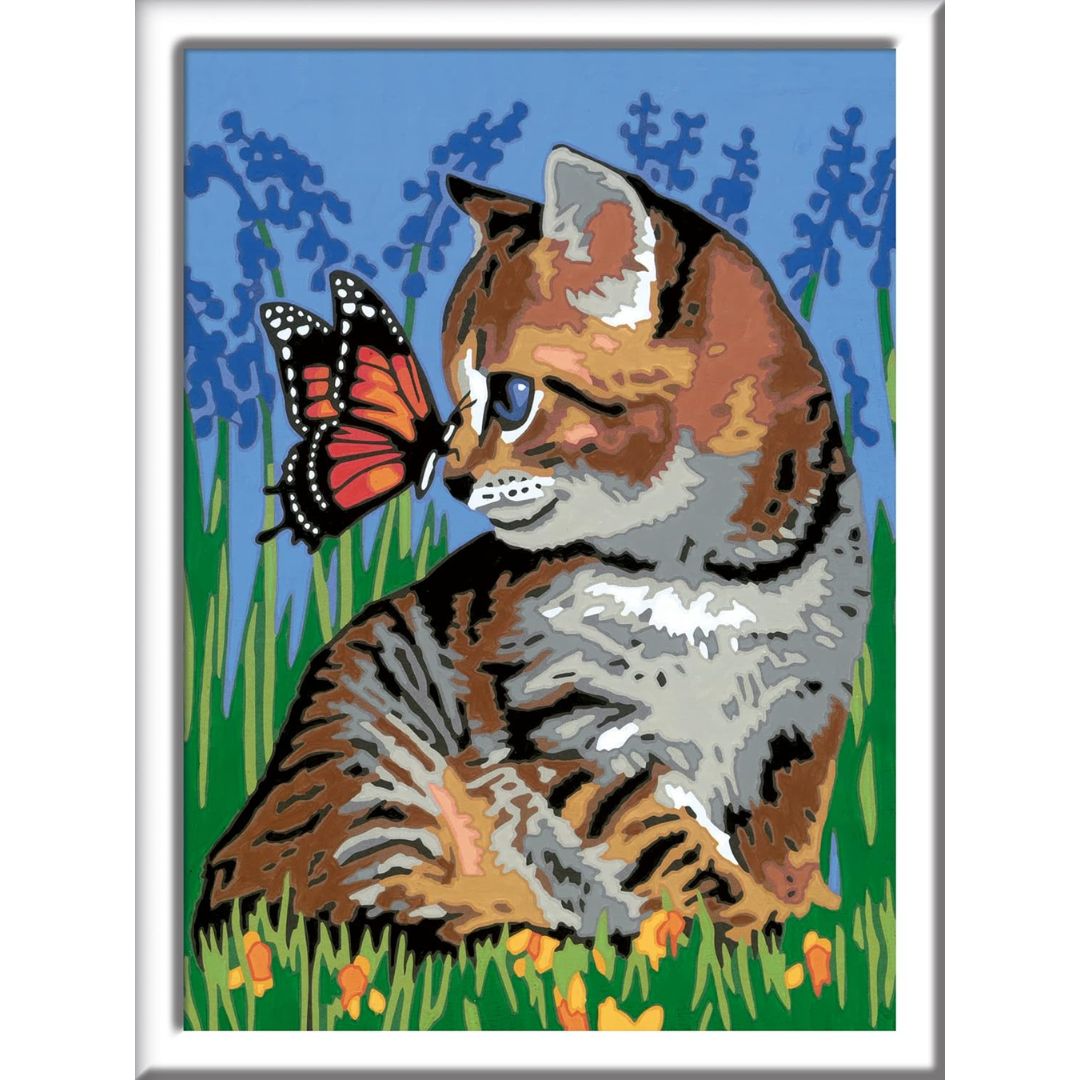 28935 Ravensburger: CreArt - Gattino e farfalla - Serie D Classic