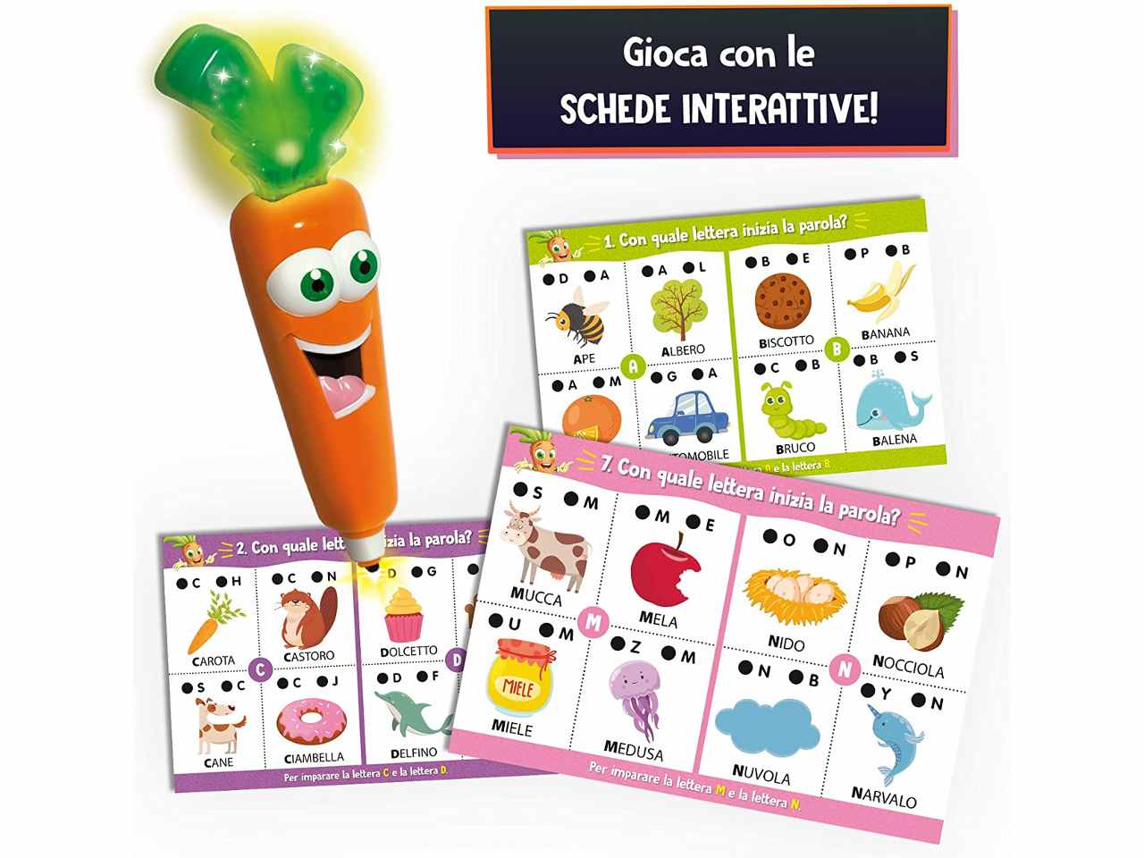 92659 - LISCIANI - CAROTINA PENNA PARLANTE BLISTER ABC E PRIME PAROLE