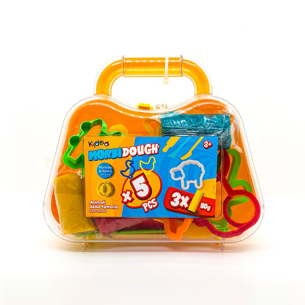 41754 GLOBO VALIGETTA pasta modellabile 3X50GR - COLORE CASUALE gialla o blu