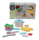 53005 ODS MAISONELLE NATURE -  PLAYSET  In LEGNO PENTOLINI CON ALIMENTI