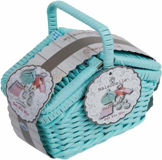 ODS 56288 Maisonelle Cestino set pic nic con tazzine porcellana 17 pz col casual