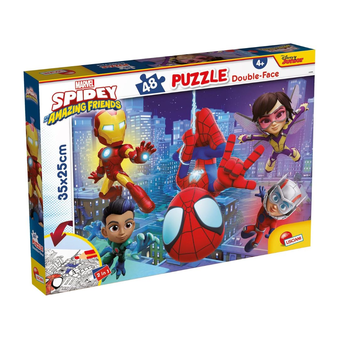 99610 Lisciani - Spidey - Puzzle Double Face 48 pezzi