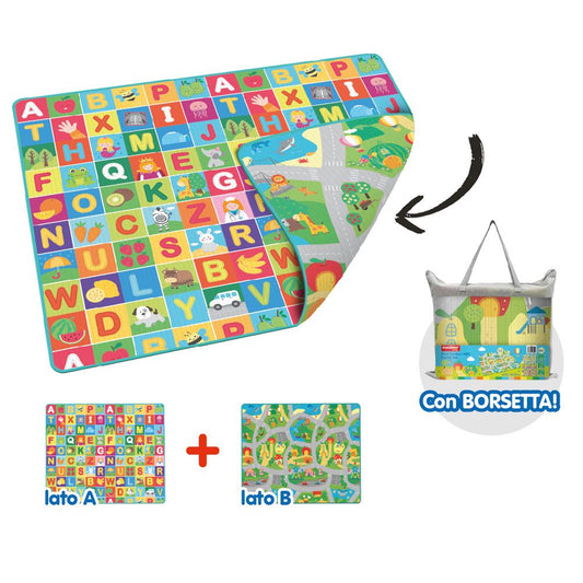 MAD MAT Tappeto con Borsa Doppia Grafica  Tappeto Multiuso Pieghevole