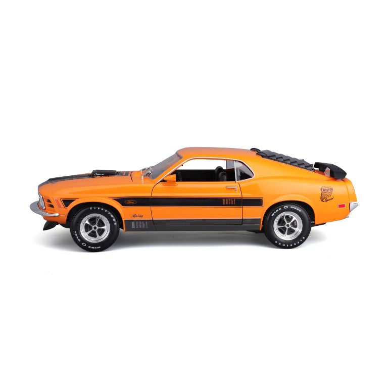 31453 OG Bburago Maisto - Ford Mustang Mach 1 (1970), arancione - 1:18