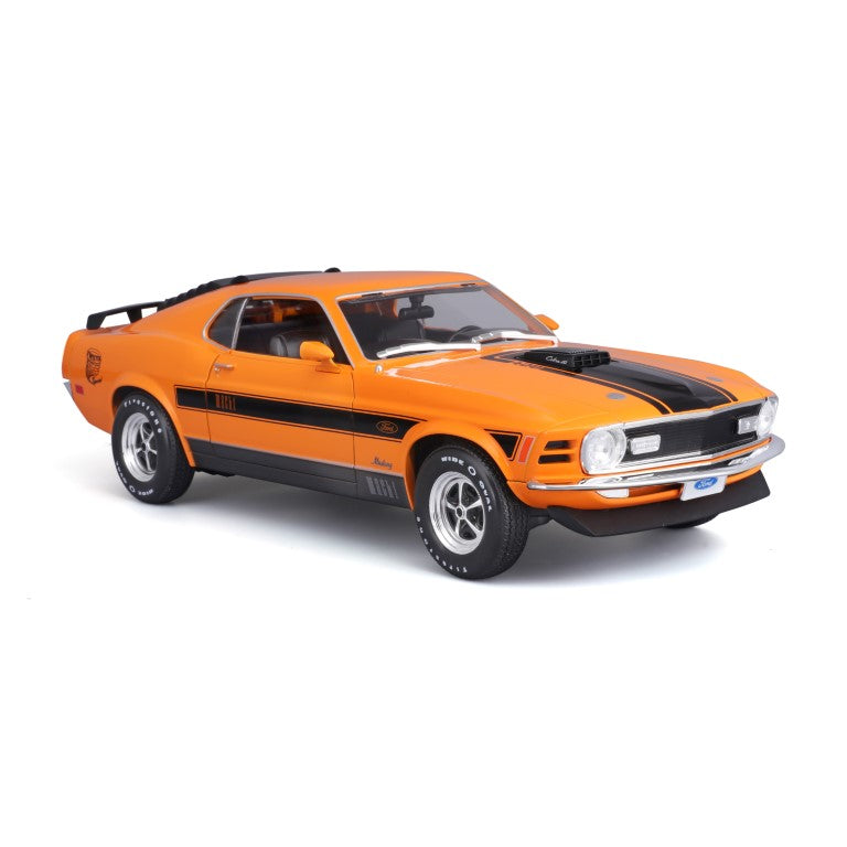 31453 OG Bburago Maisto - Ford Mustang Mach 1 (1970), arancione - 1:18