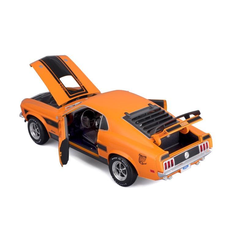 31453 OG Bburago Maisto - Ford Mustang Mach 1 (1970), arancione - 1:18