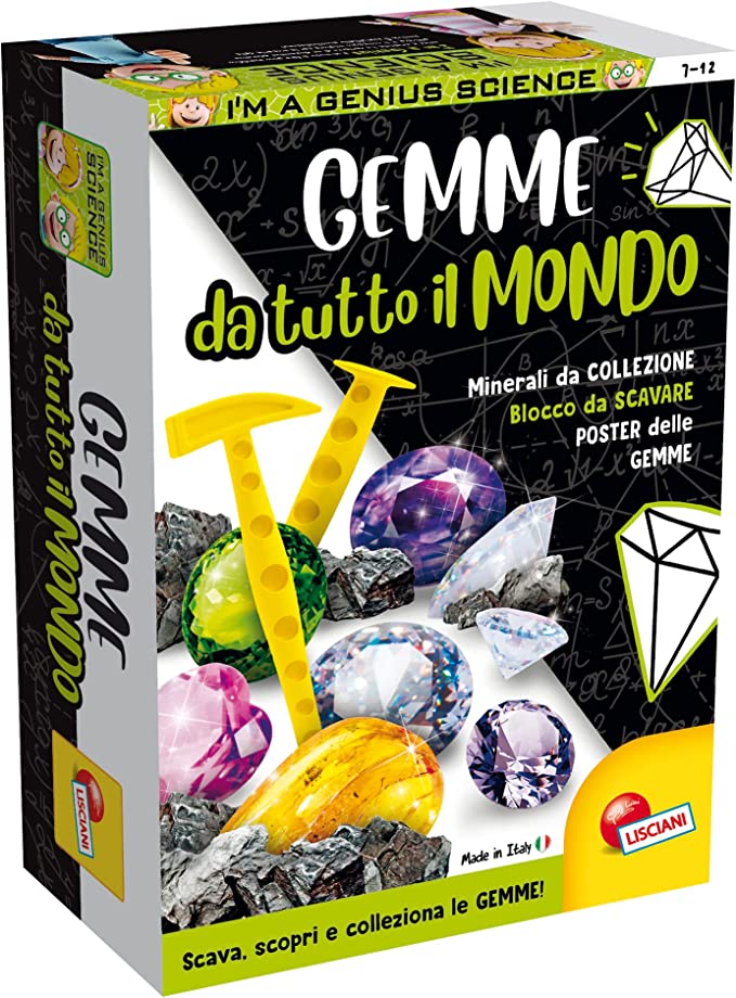 100200 - LISCIANI - I'M A GENIUS SCIENZA POCKET GEMME DA TUTTO IL MONDO