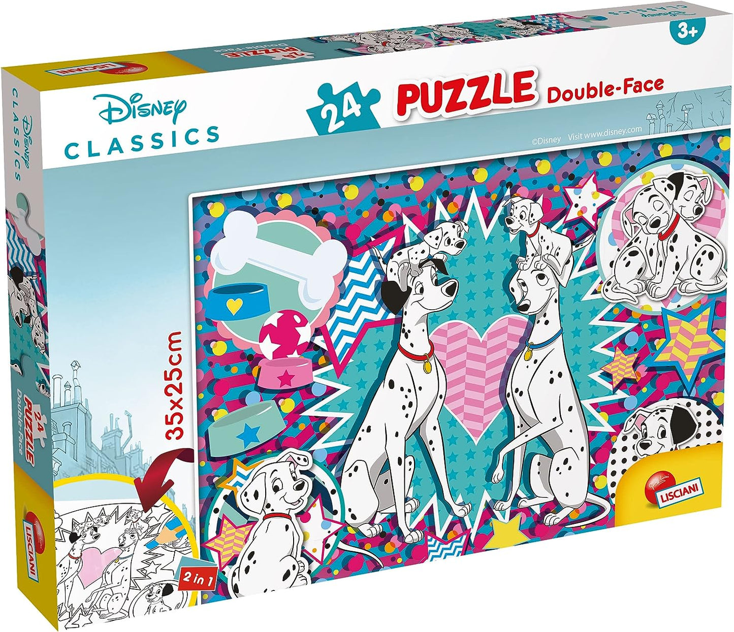 99474 - LISCIANI - DISNEY PUZZLE DF M-PLUS 24 CARICA DEI 101
