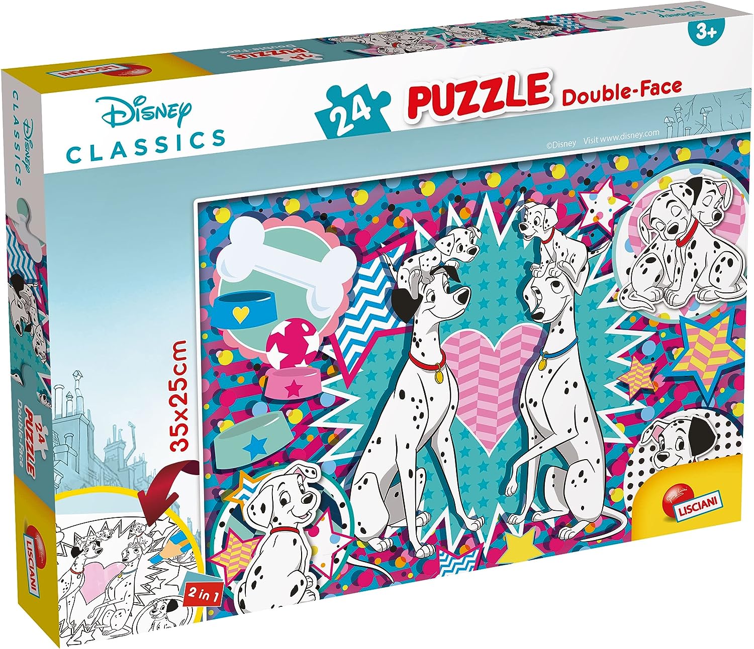 99474 - LISCIANI - DISNEY PUZZLE DF M-PLUS 24 CARICA DEI 101