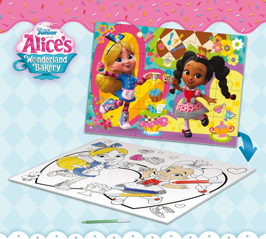99535 - LISCIANI - DISNEY PUZZLE MAXI FLOOR 24 ALICE'S  IN WONDERLAND BACKERY