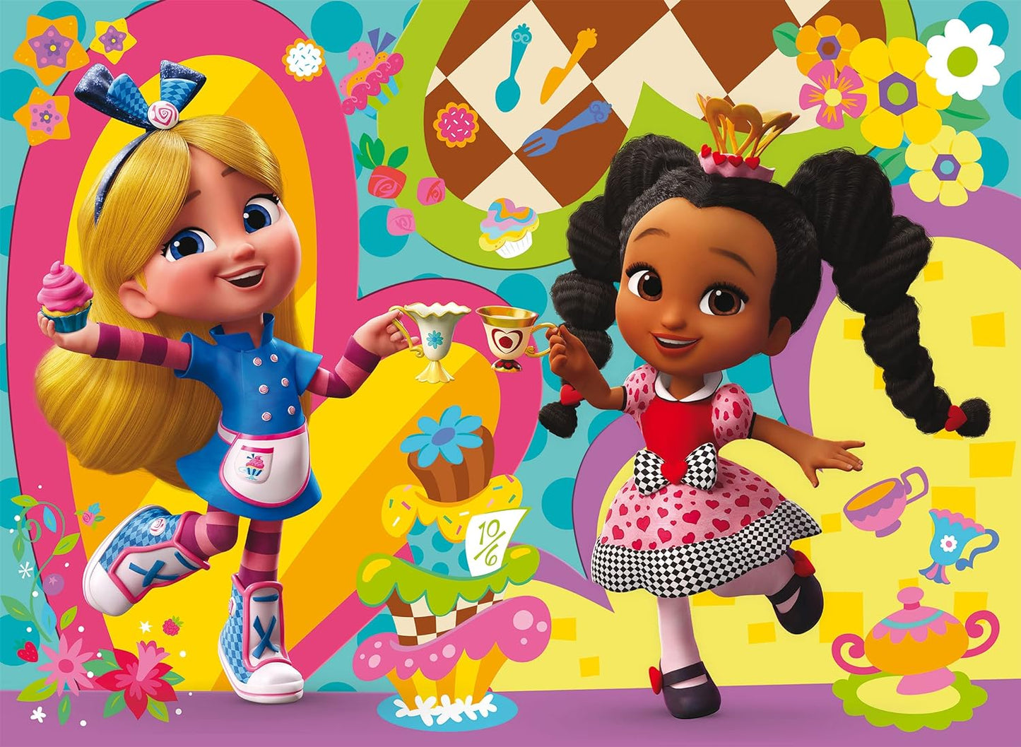99535 - LISCIANI - DISNEY PUZZLE MAXI FLOOR 24 ALICE'S  IN WONDERLAND BACKERY