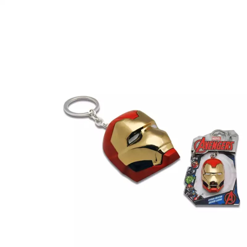 MV15581 - Portachiavi Supereroi Marvel - Maschera di Iron Man - in metallo