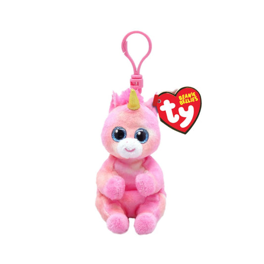 T43102 Ty Beanie Bellies Clip - Portachiavi peluche Unicorno  Skylar 12 cm
