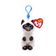 T43106 Ty - Beanie Bellies Clip Portachiavi peluche Gatto  Miso 12 cm