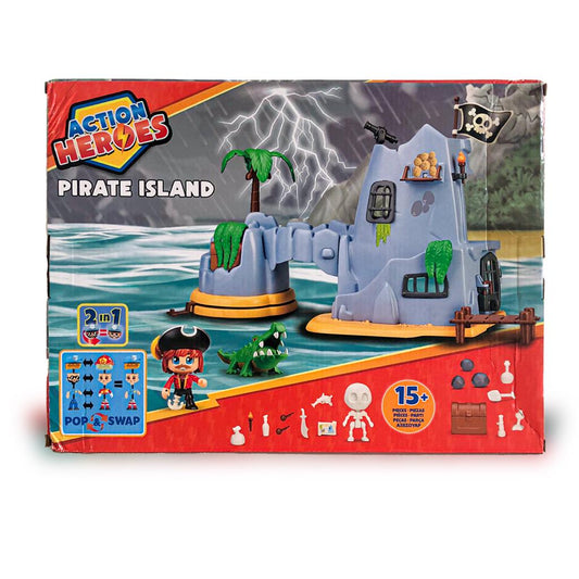 ACN16000 -Famosa - ACTION HEROES - L'ISOLA DEI PIRATI PLAYSET