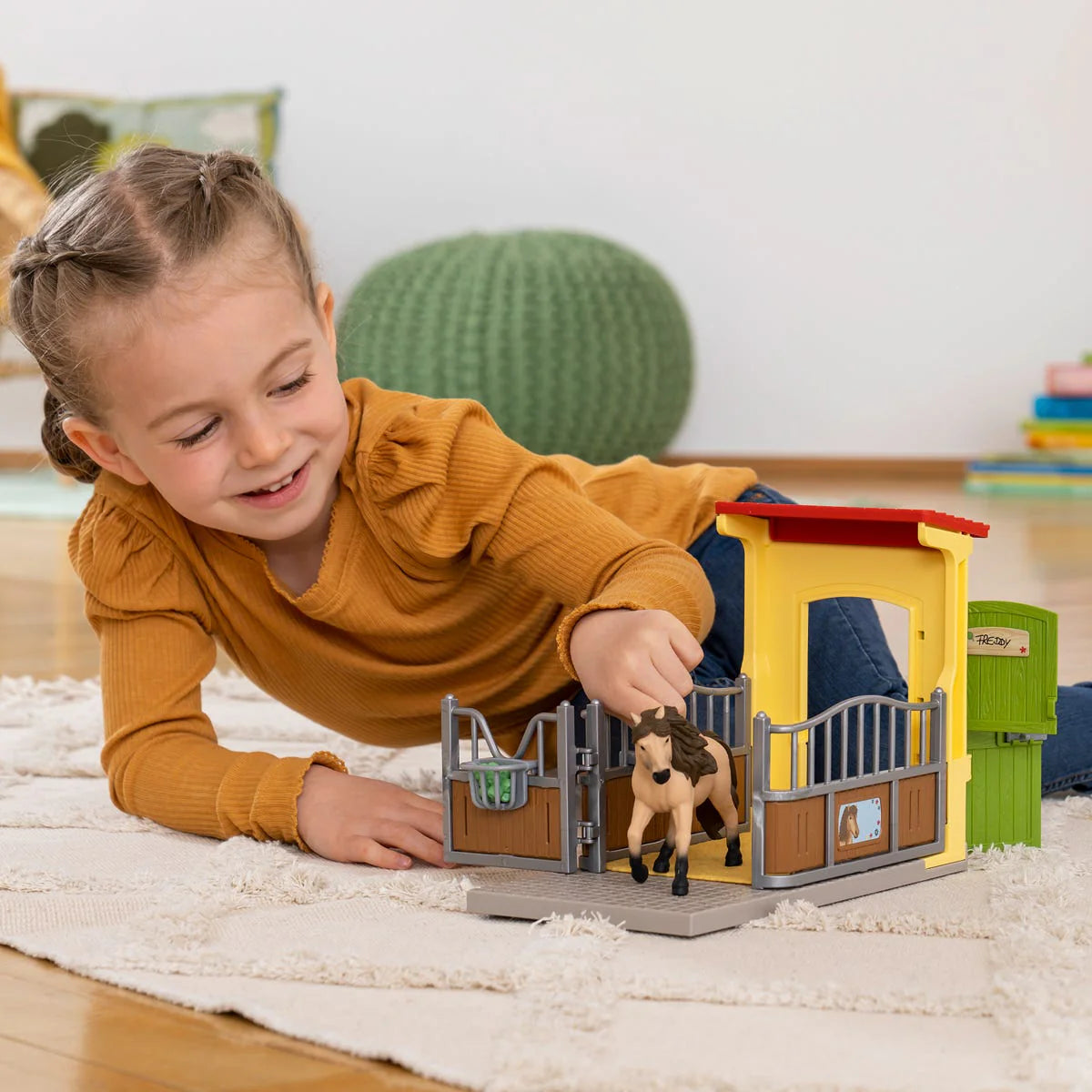 42609 Schleich Farm World - Box per pony + stallone islandese