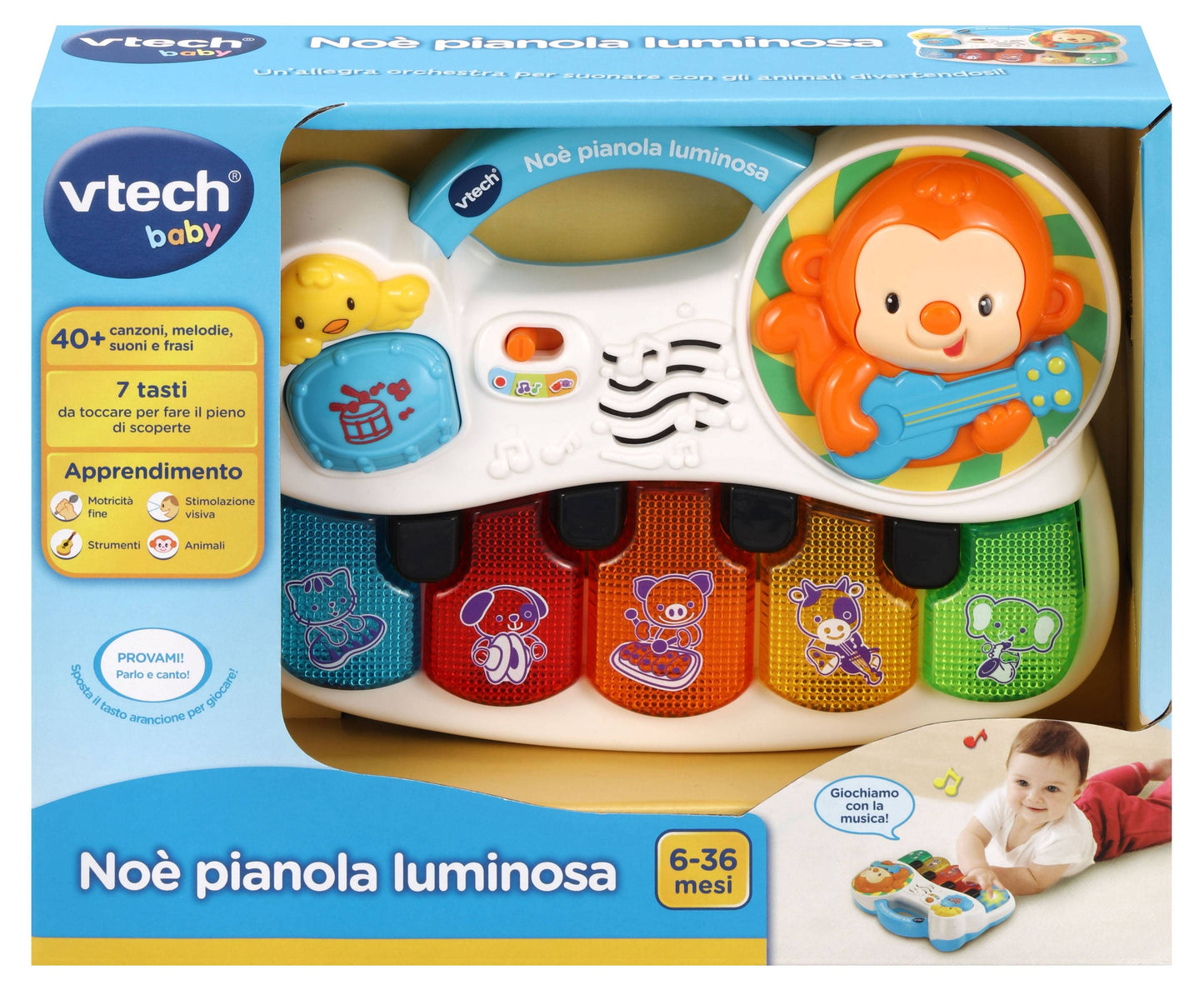 80-150807 Vtech  Noè Pianola Luminosa