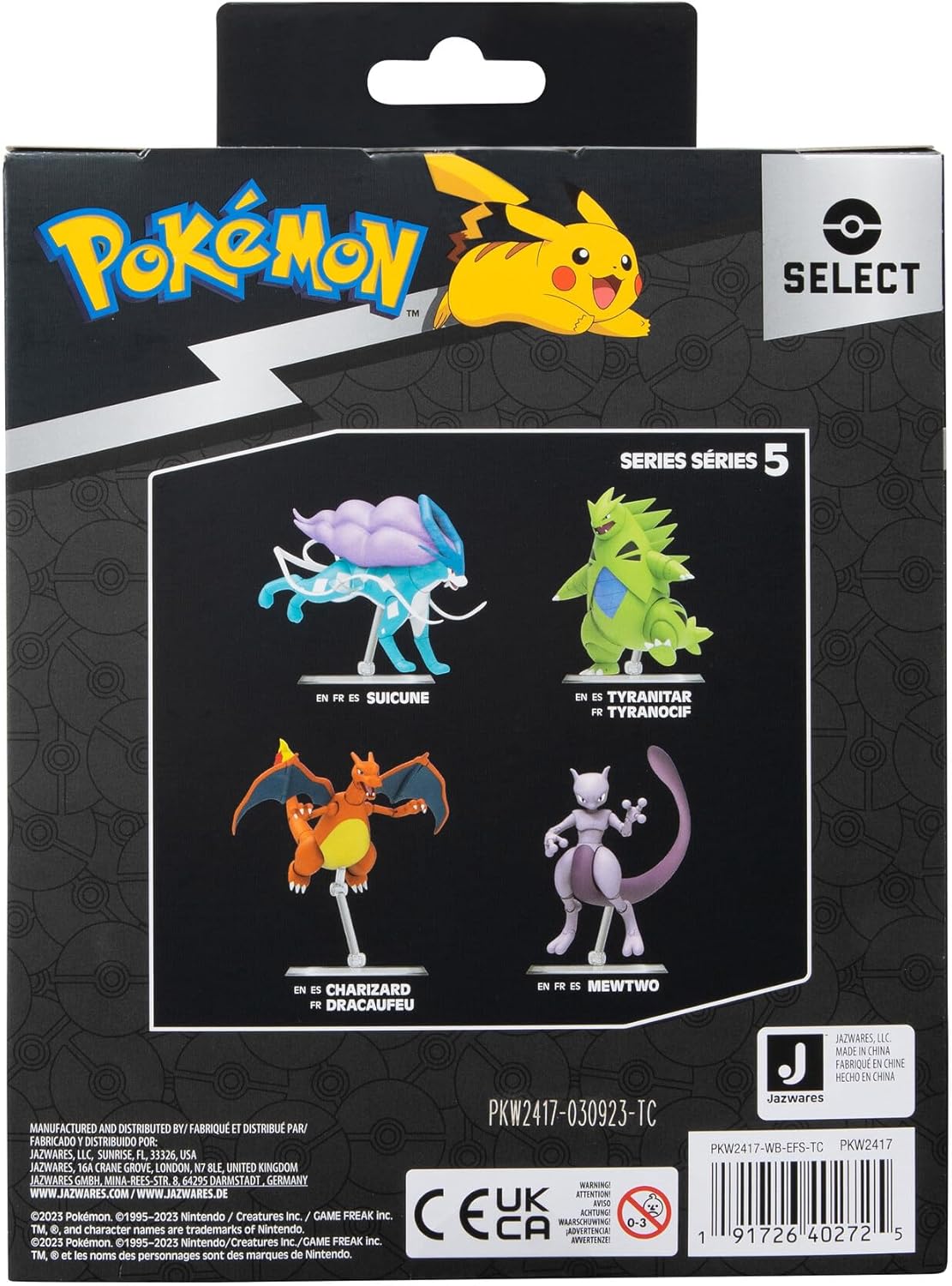 PK081000Rei Toys Pokemon Select  Super-Articulated Figure Mewtwo 15 cm