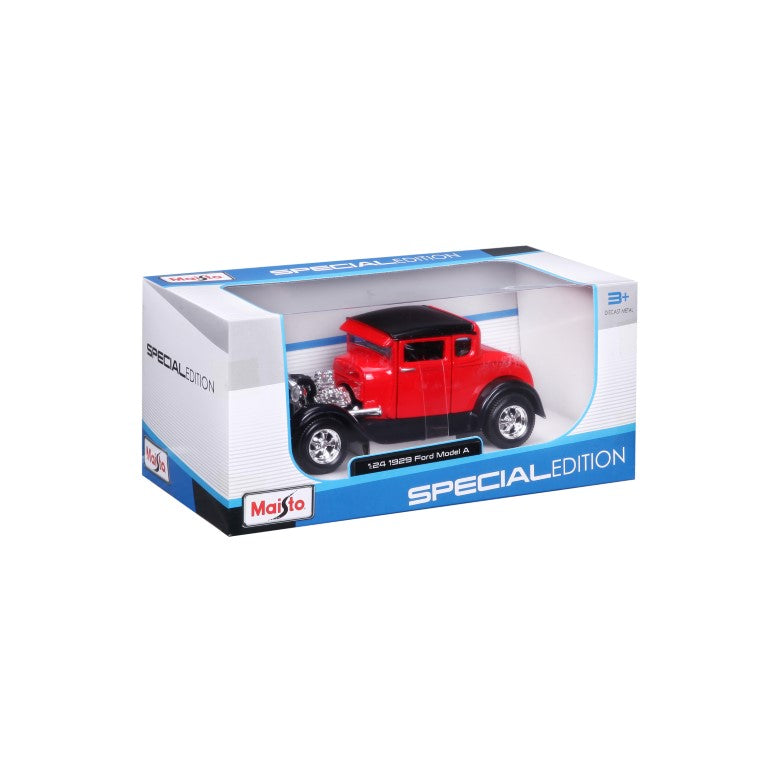 10-31201 Bburago Maisto - Ford Model A (1929), rosso - Scala 1:24