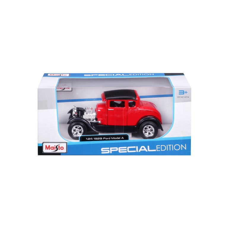 10-31201 Bburago Maisto - Ford Model A (1929), rosso - Scala 1:24