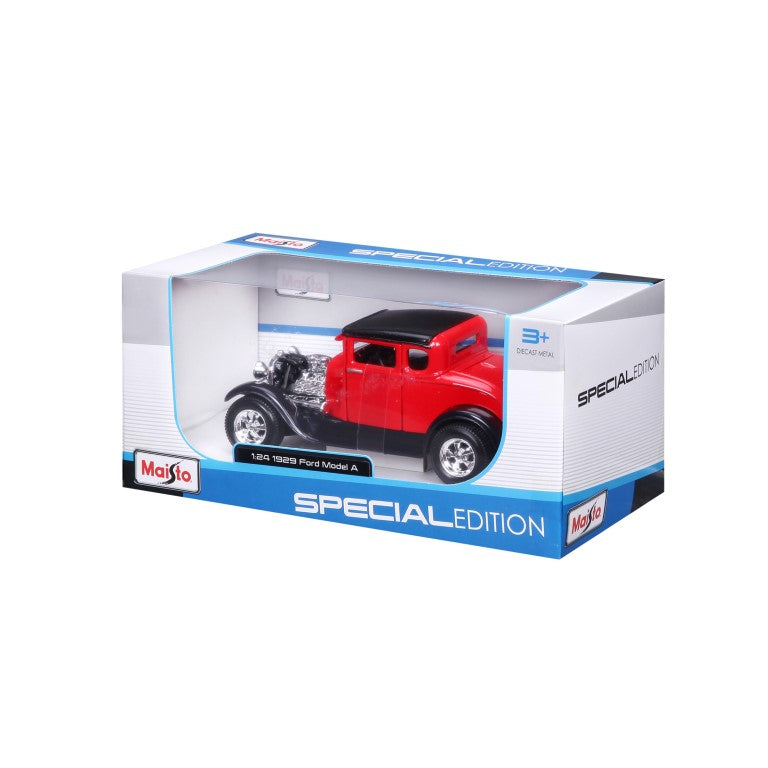 10-31201 Bburago Maisto - Ford Model A (1929), rosso - Scala 1:24