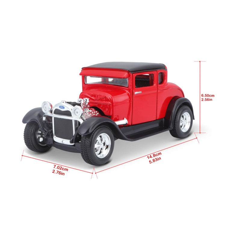 10-31201 Bburago Maisto - Ford Model A (1929), rosso - Scala 1:24