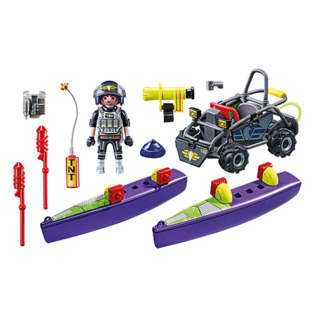 71147 Playmobil City Action - Unità Speciale - Quad Terra-Acqua