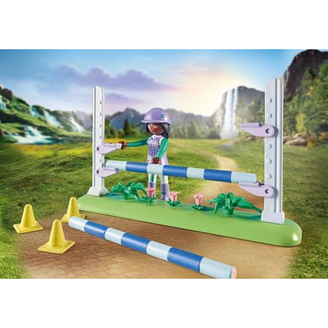 71355 Playmobil Horses of Waterfall - Percorso a ostacoli per torneo