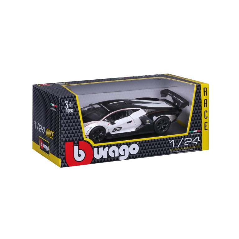 18-28023 Bburago Race - Lamborghini Essenza SCV12, bianca - Scala 1:24