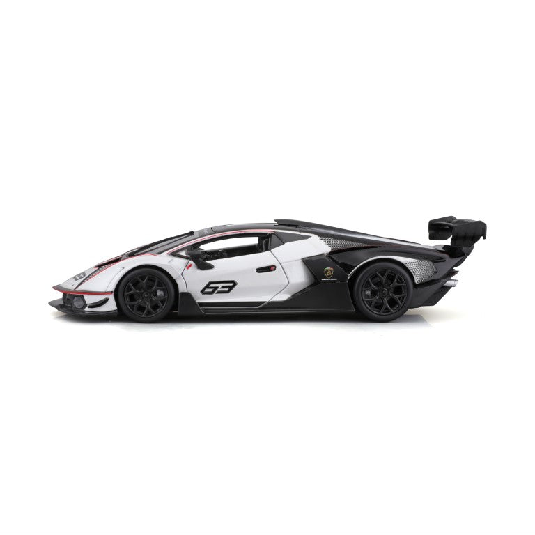 18-28023 Bburago Race - Lamborghini Essenza SCV12, bianca - Scala 1:24