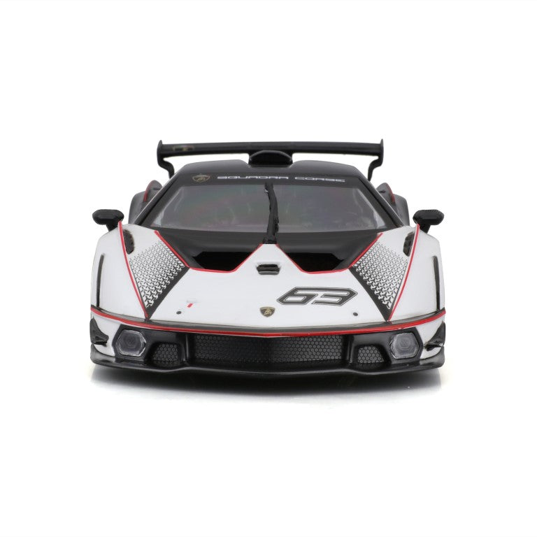 18-28023 Bburago Race - Lamborghini Essenza SCV12, bianca - Scala 1:24