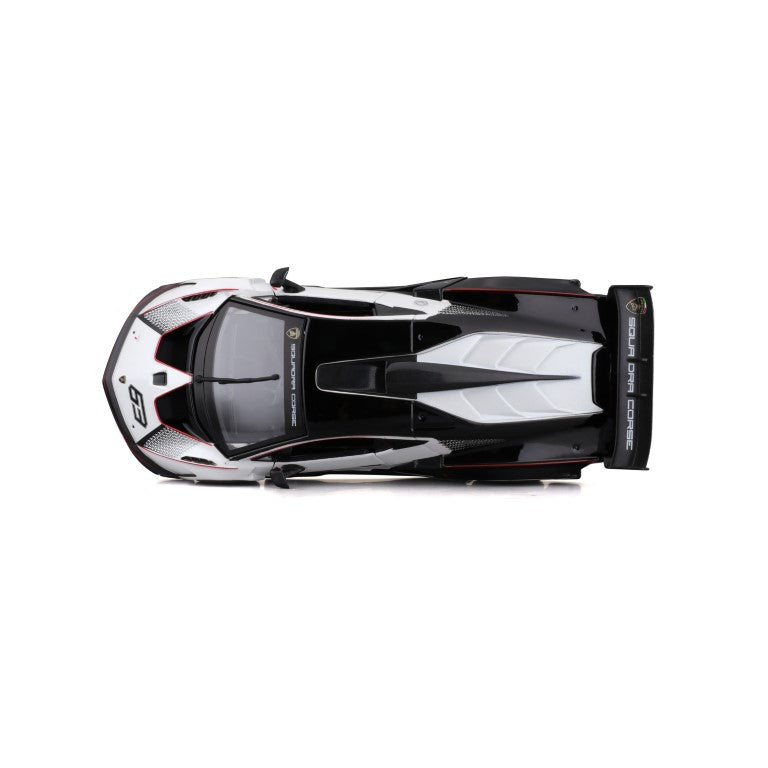 18-28023 Bburago Race - Lamborghini Essenza SCV12, bianca - Scala 1:24