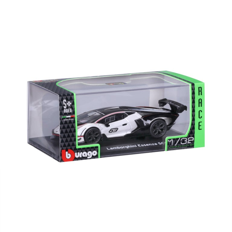 18-41167 Bburago Race - Lamborghini Essenza SCV12 #12, bianca - 1:32