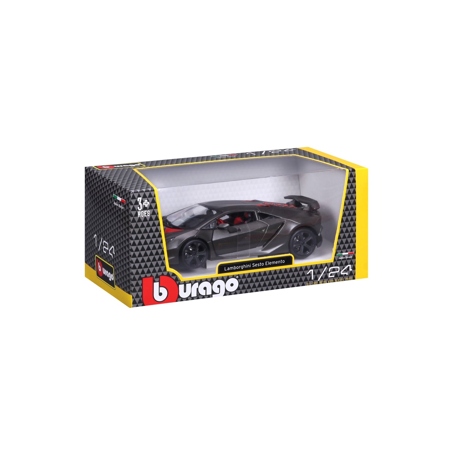 18-21061 Bburago - Lamborghini Sesto Elemento, grigia - Scala 1:24