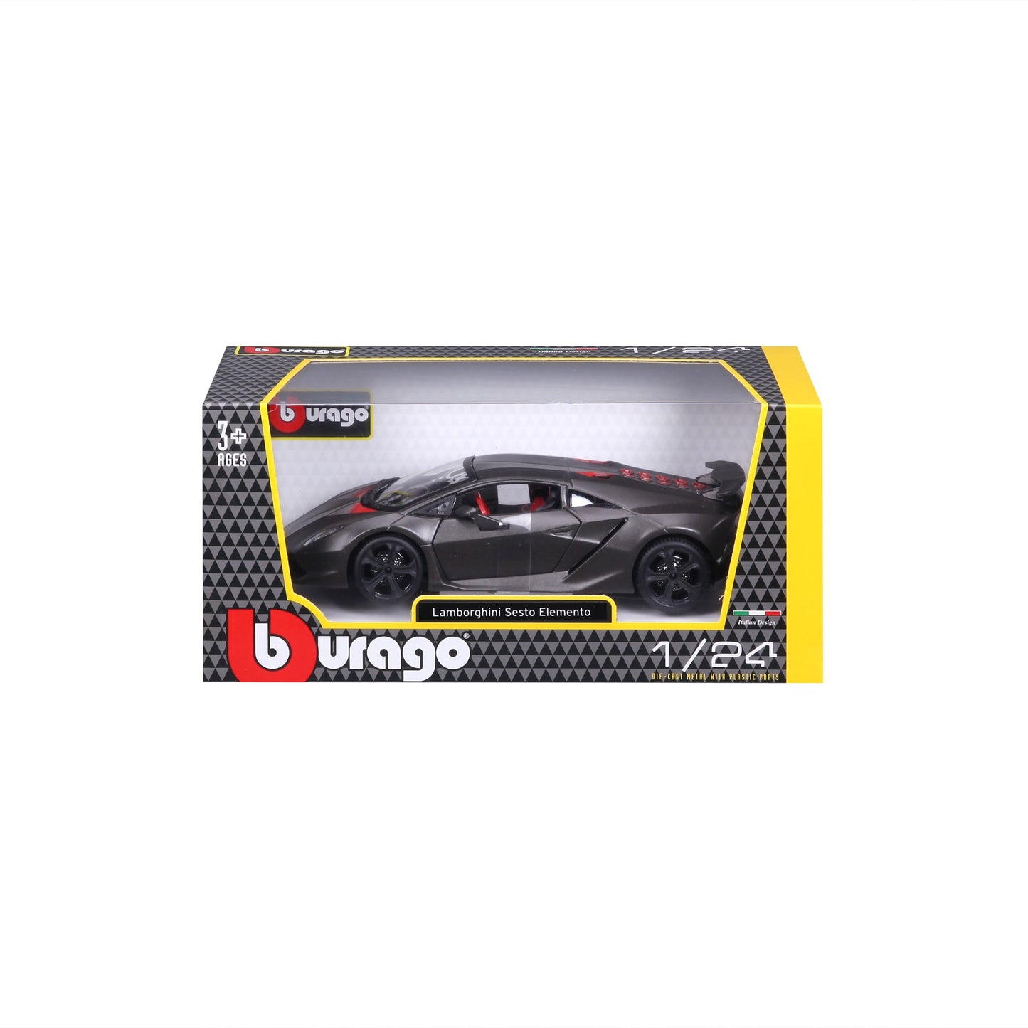 18-21061 Bburago - Lamborghini Sesto Elemento, grigia - Scala 1:24