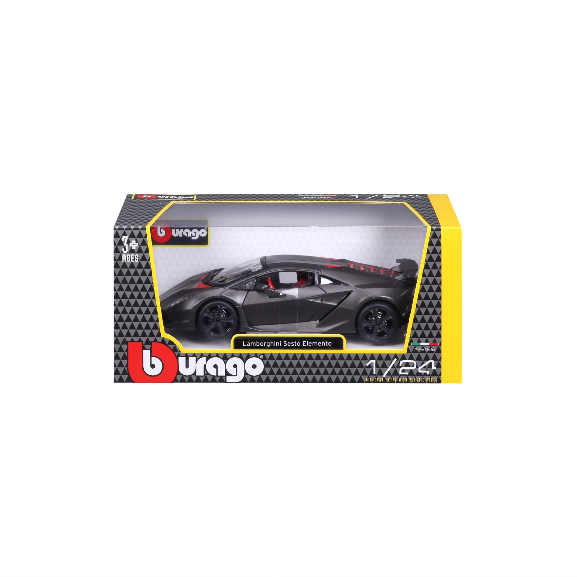 18-21061 Bburago - Lamborghini Sesto Elemento, grigia - Scala 1:24