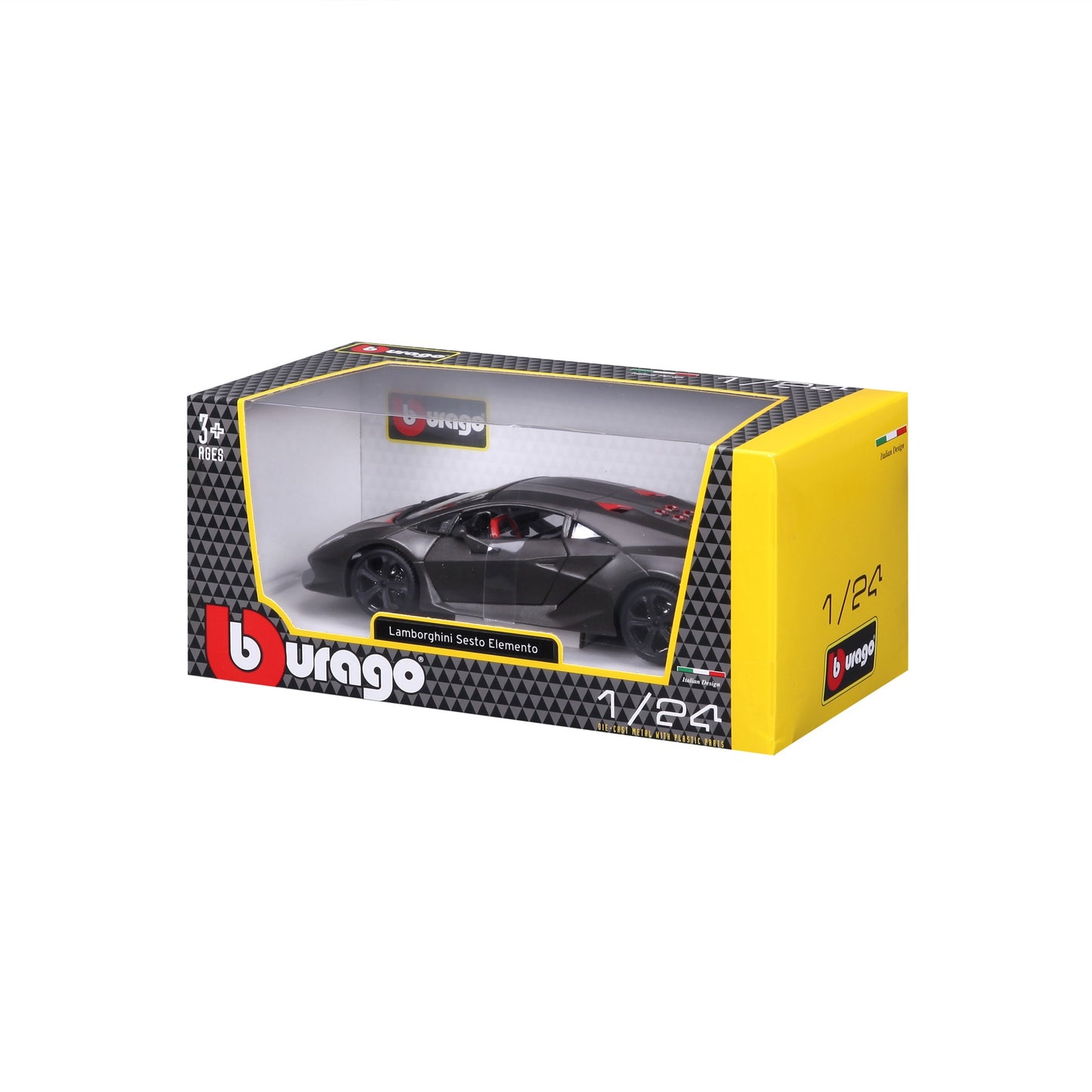 18-21061 Bburago - Lamborghini Sesto Elemento, grigia - Scala 1:24