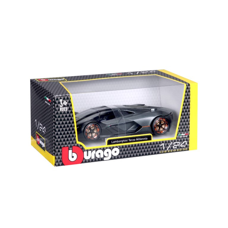18-21094 GY Bburago - Lamborghini Terzo Millennio, grigia - Scala 1:24