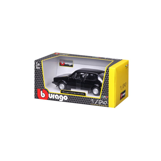 18-21089 Bburago - Volkswagen Golf Mk1 GTI (1979), nera - 1:24
