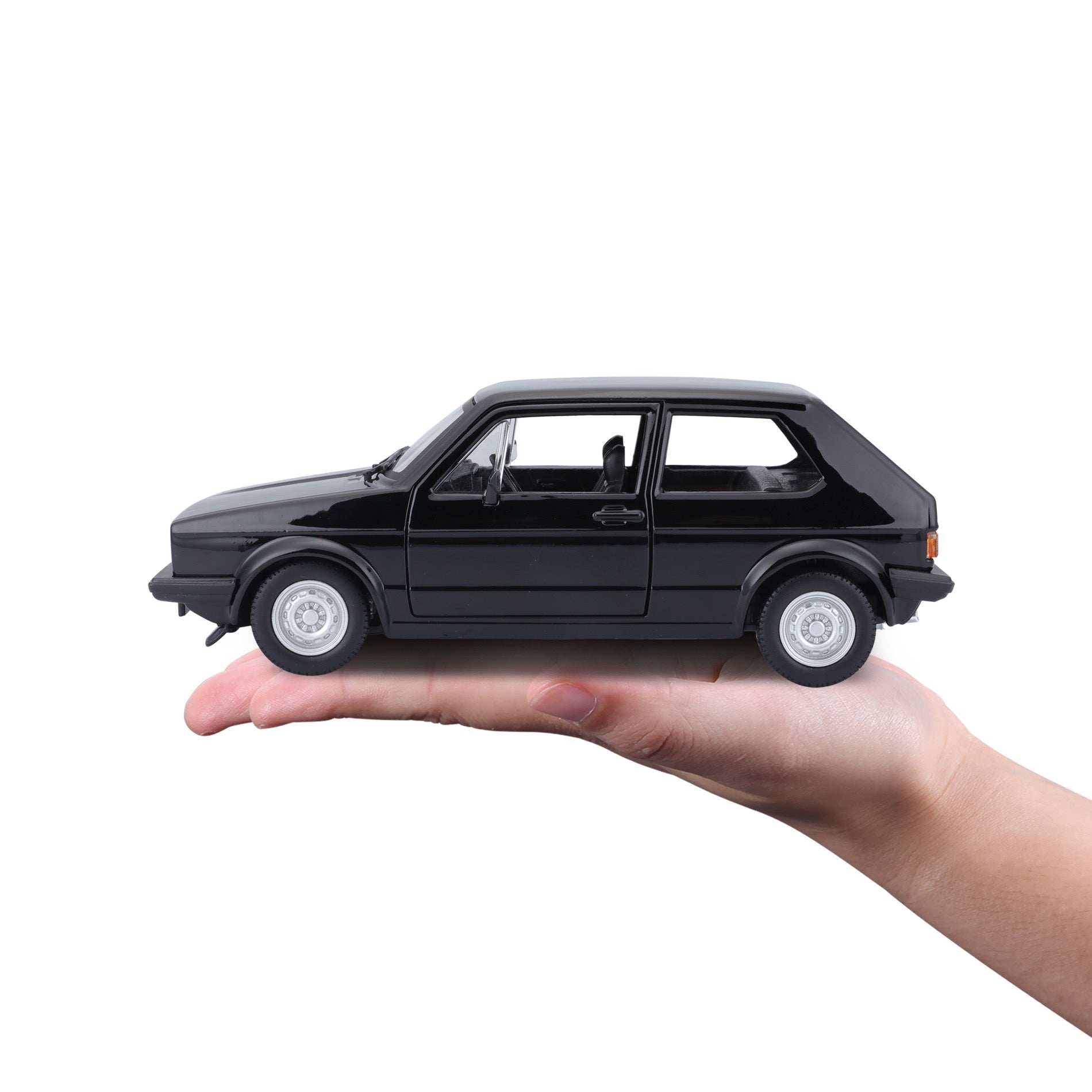 18-21089 Bburago - Volkswagen Golf Mk1 GTI (1979), nera - 1:24