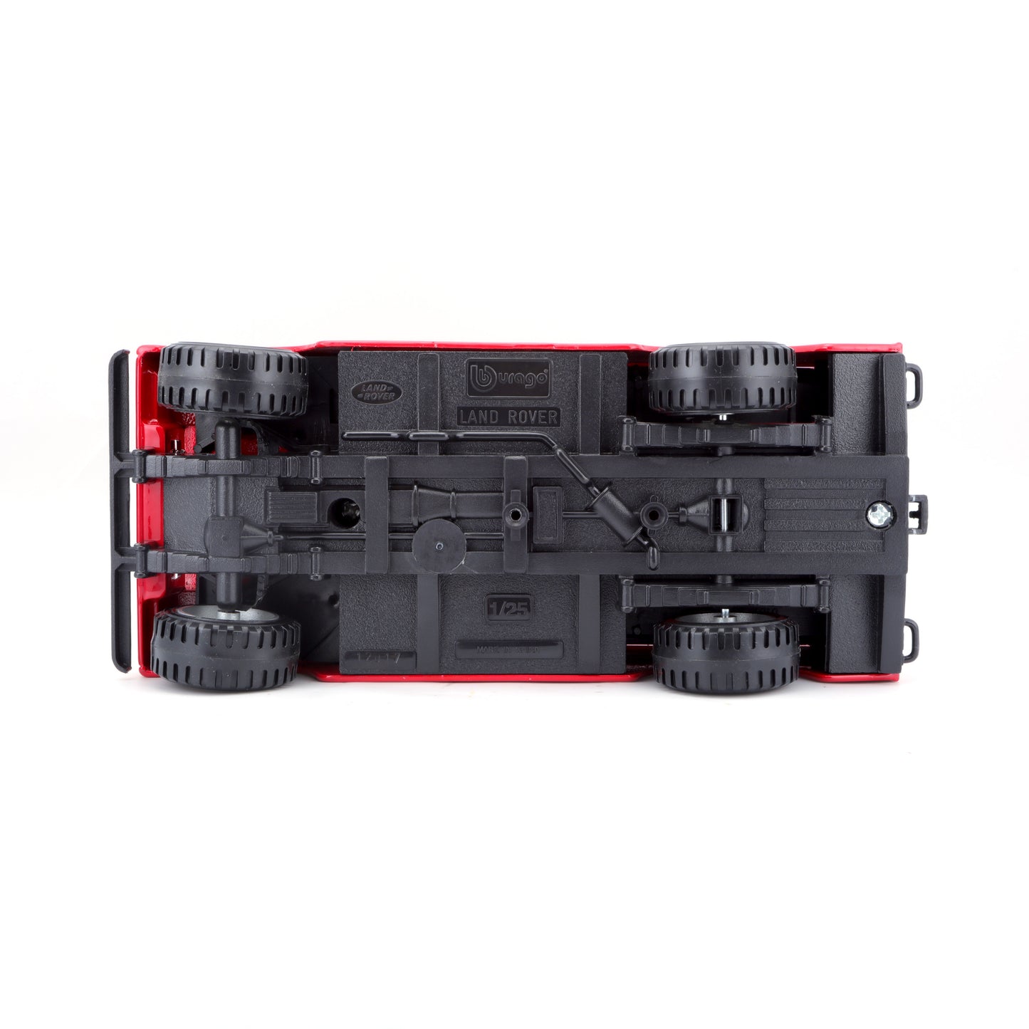 18-22063 Bburago - Land Rover Series II, rossa - Scala 1:24