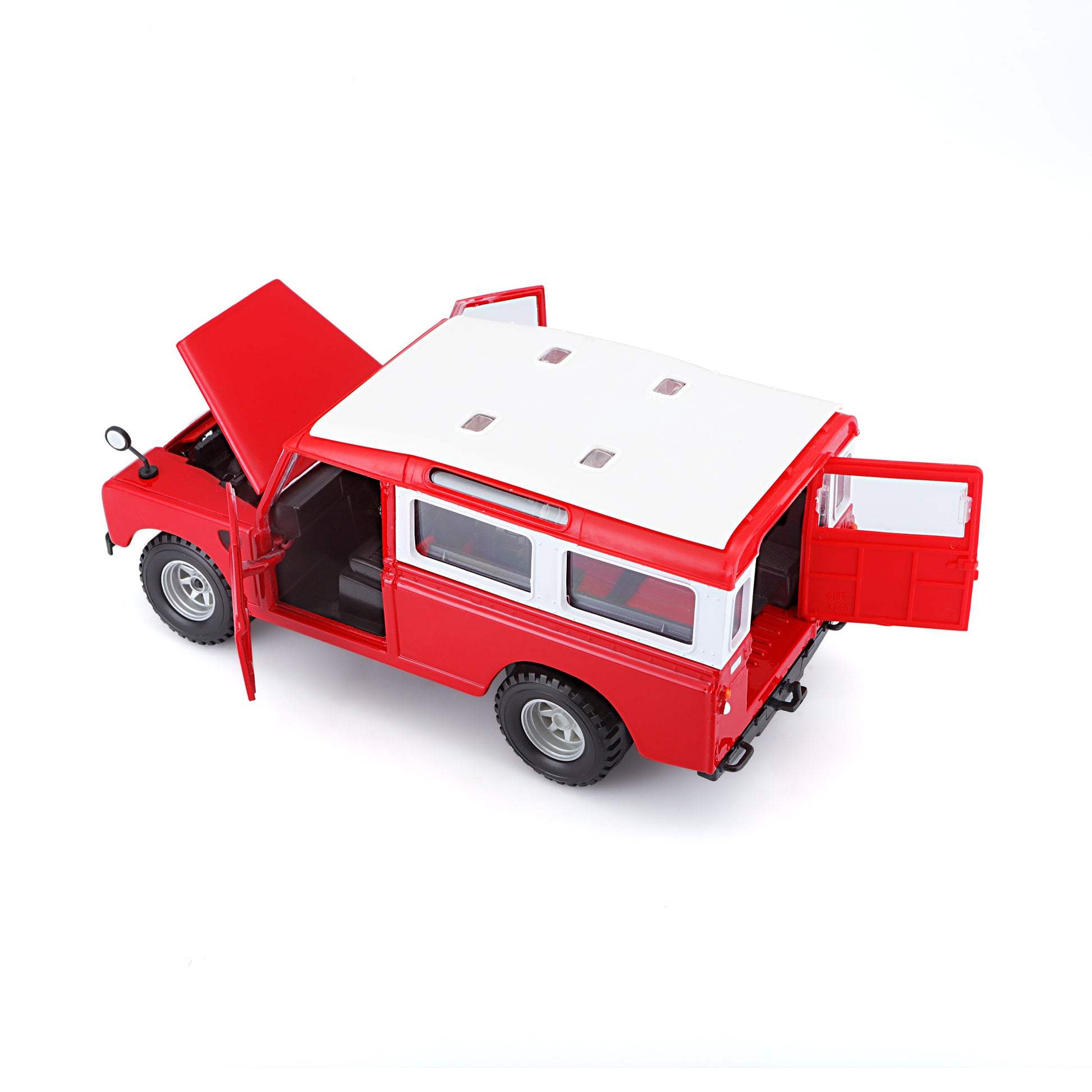 18-22063 Bburago - Land Rover Series II, rossa - Scala 1:24