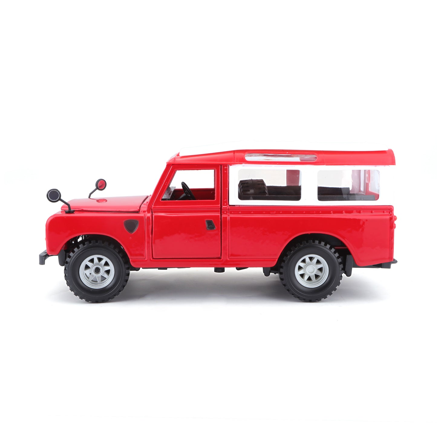 18-22063 Bburago - Land Rover Series II, rossa - Scala 1:24