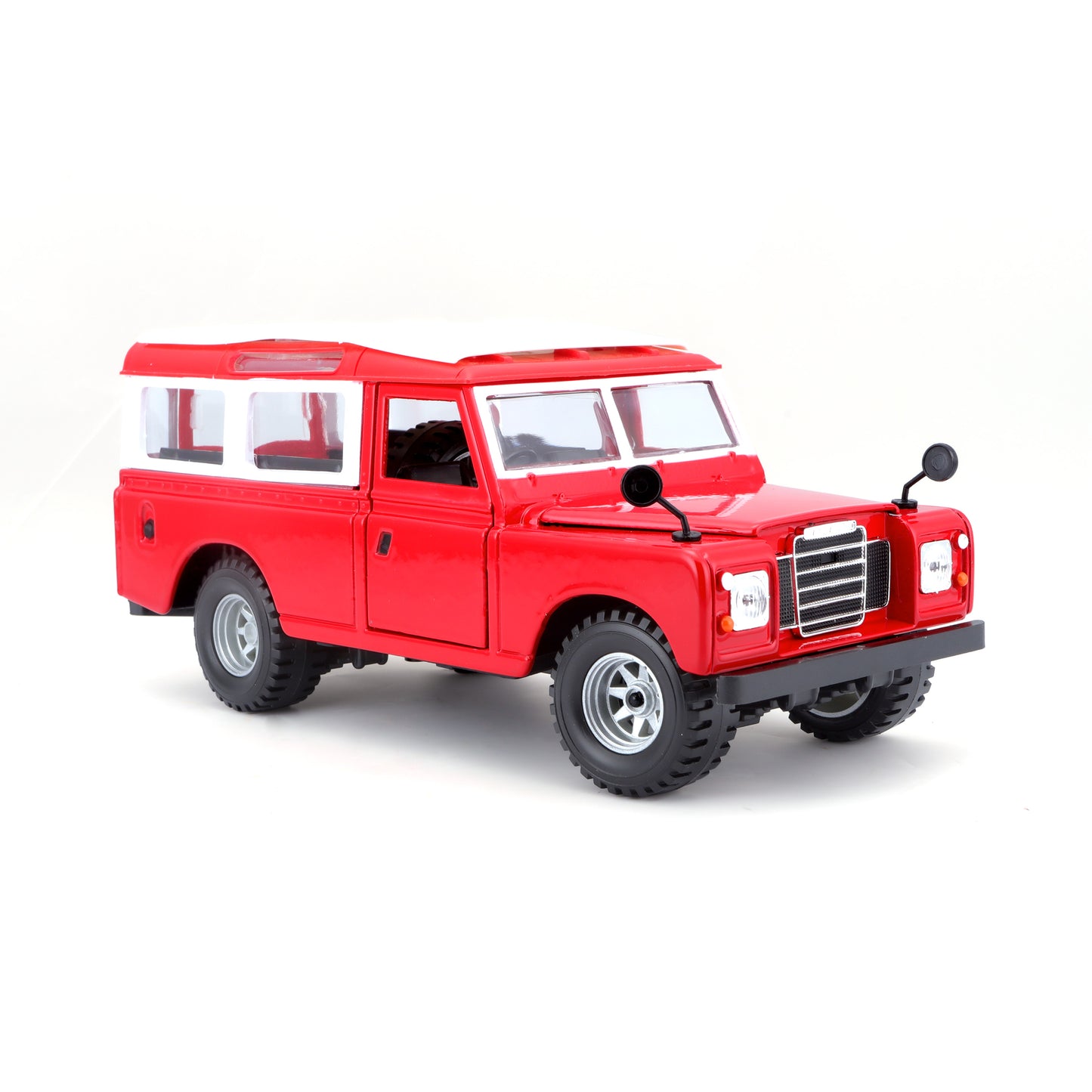 18-22063 Bburago - Land Rover Series II, rossa - Scala 1:24