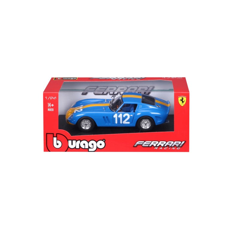 18-26305 Bburago Ferrari Racing -  Ferrari 250 GTO, blu - Scala 1:24
