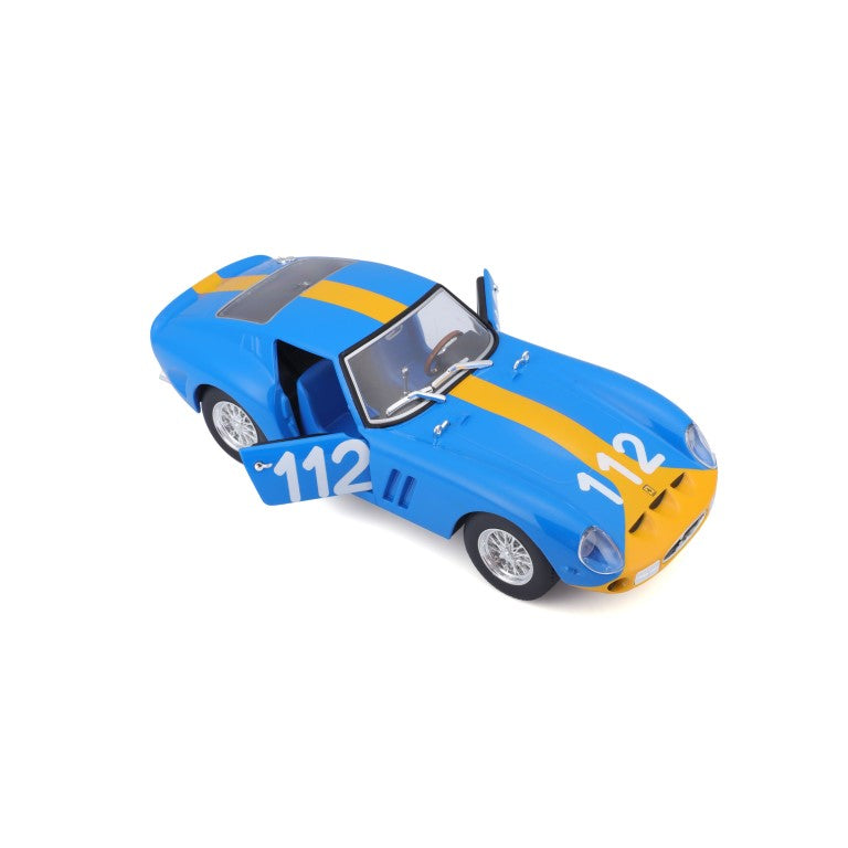 18-26305 Bburago Ferrari Racing -  Ferrari 250 GTO, blu - Scala 1:24