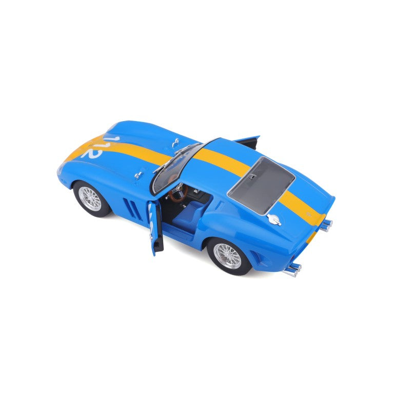 18-26305 Bburago Ferrari Racing -  Ferrari 250 GTO, blu - Scala 1:24