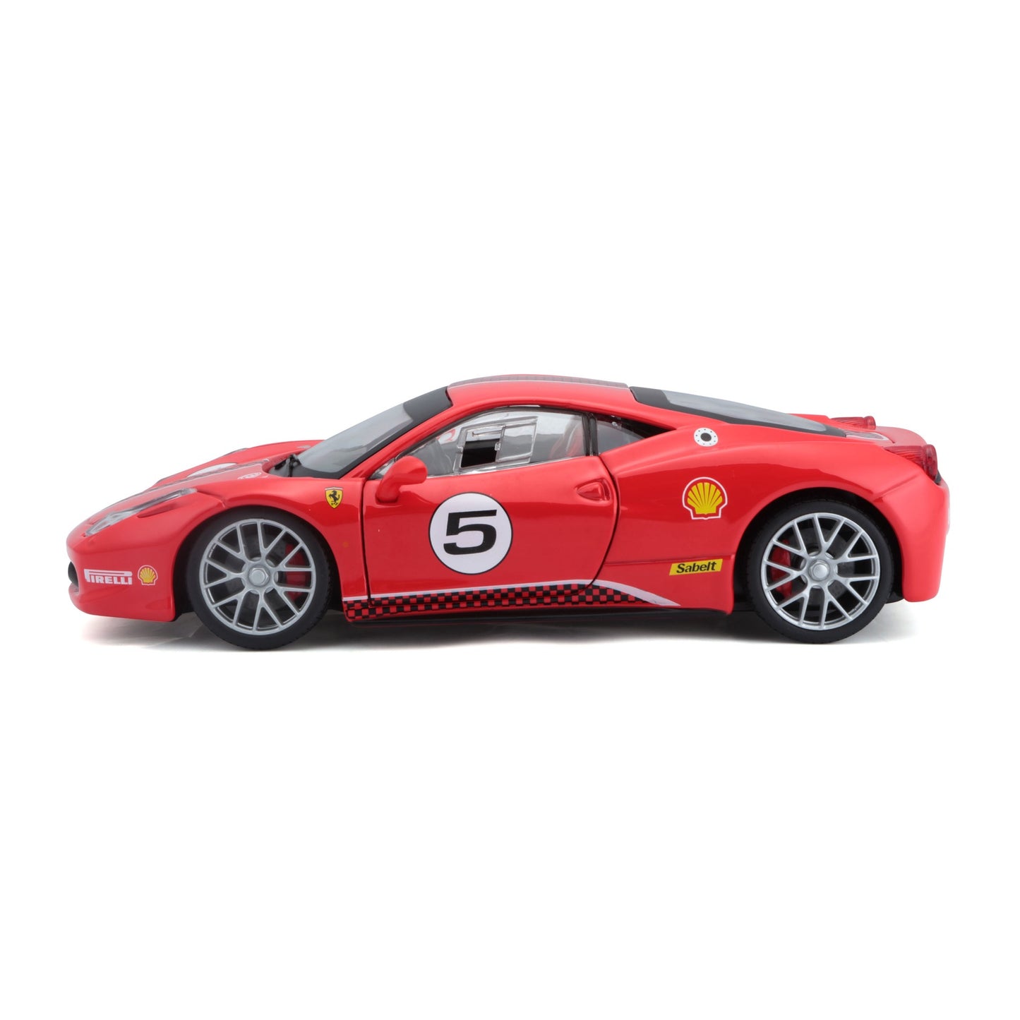 18-26302 Bburago Ferrari Racing - Ferrari 458 Challenge, rossa - Scala 1:24