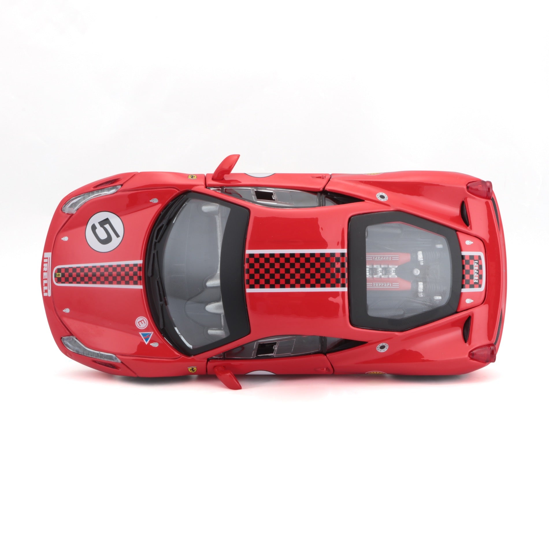 18-26302 Bburago Ferrari Racing - Ferrari 458 Challenge, rossa - Scala 1:24